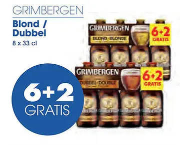 Aanbieding: Grimbergen Blond / Dubbel