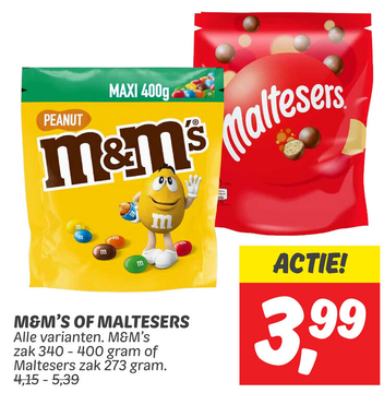 Aanbieding: M & M'S OF MALTESERS 