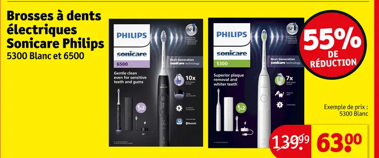 Offre: Brosses à dents électriques Sonicare Philips
