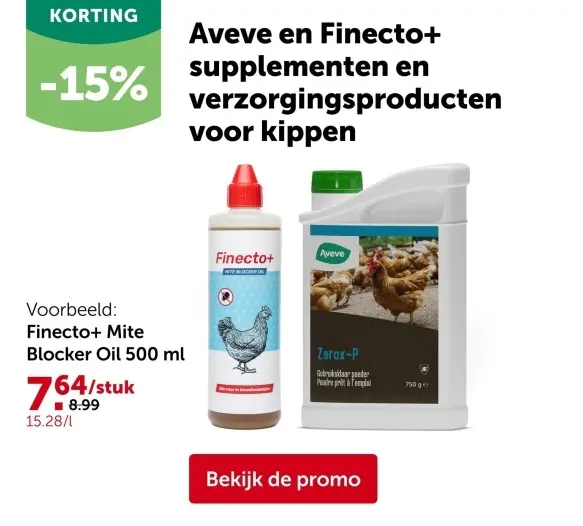Promotie: Finecto+ Mite Blocker Oil 500 ml
