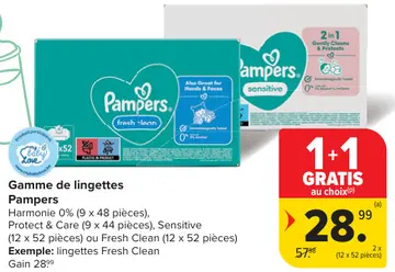 Offre: Gamme de lingettes