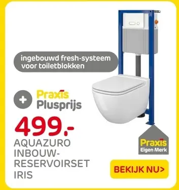Aanbieding: Aquazuro inbouw-reservoirset iris