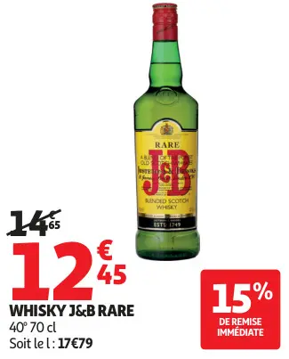 Offre: Whisky J&B Rare