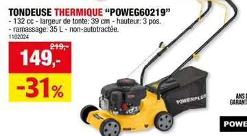 Offre: Tondeuse électrique "easy rotak 32-220"
