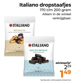 Aanbieding: Dropstaafjes