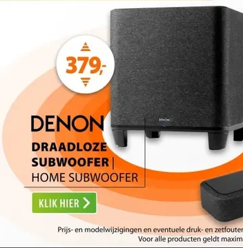 Aanbieding: Denon HOME Subwoofer Zwart