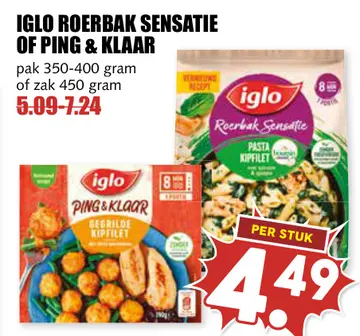 Aanbieding: IGLO ROERBAK SENSATIE OF PING & KLAAR