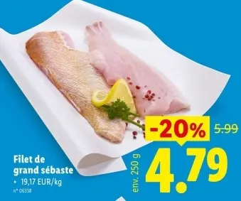 Offre: Filet de grand sébaste