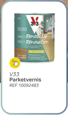 Promotie: V33 vernis / lak parket middeneik zijdeglans 2,5l