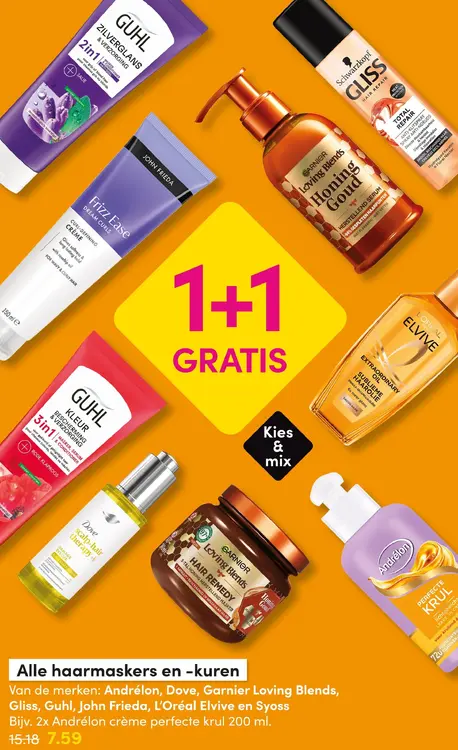Aanbieding: Alle haarmaskers en -kuren