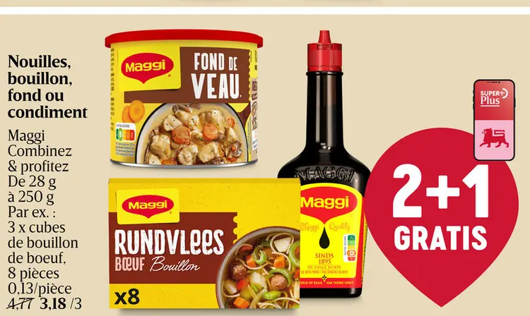 Offre: Nouilles, bouillon, fond ou condiment