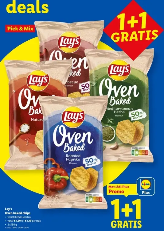 Promotie: Oven baked chips