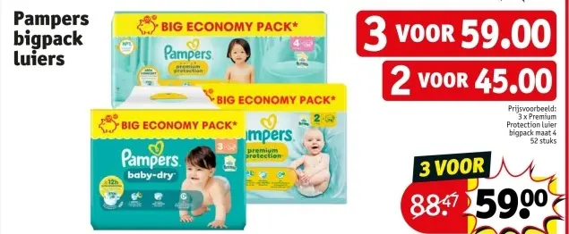 Promotie: Pampers bigpack luiers