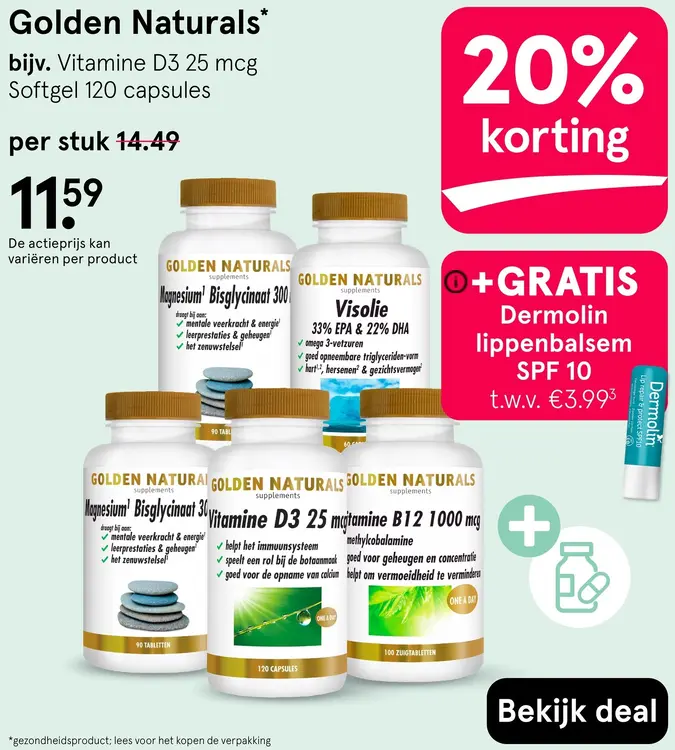 Aanbieding: Golden Naturals