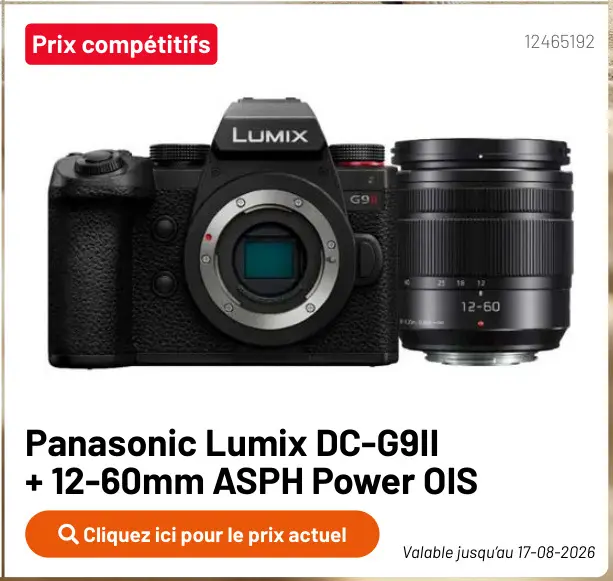 Offre: Lumix DC-G9II + 12-60mm ASPH Power OIS