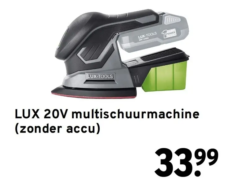 Aanbieding: 20V multischuurmachine