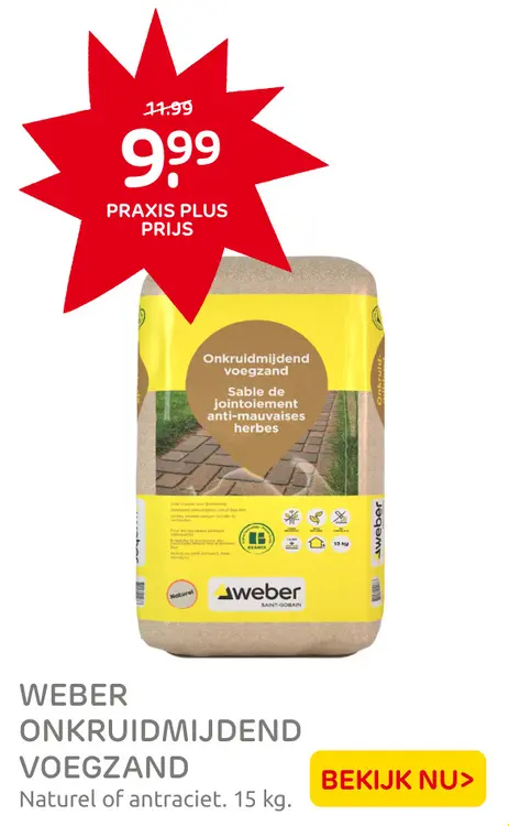 Aanbieding: Onkruidmijdend voegzand