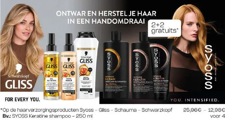 Promotie: Haarverzorgingsproducten