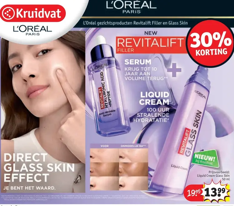 Promotie: Revitalift Filler en Glass Skin
