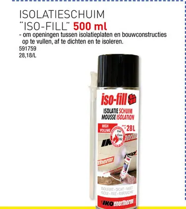 Promotie: Iko Enertherm isolatieschuim 500ml