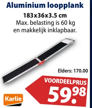 Aanbieding: Aluminium loopplank