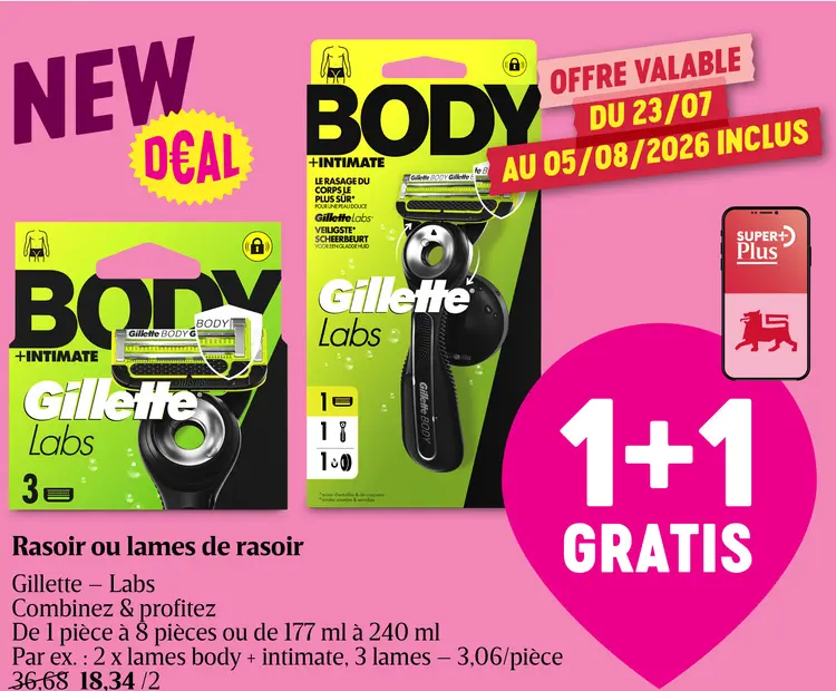 Offre: Rasoir ou lames de rasoir