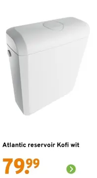 Aanbieding: Atlantic reservoir Kofi wit