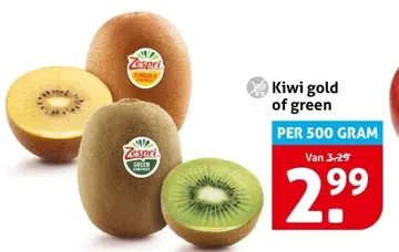 Aanbieding: Kiwi gold of green