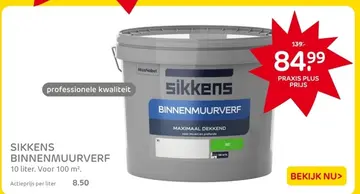 Aanbieding: SIKKENS BINNENMUURVERF
