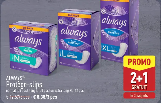 Offre: Protège-slips