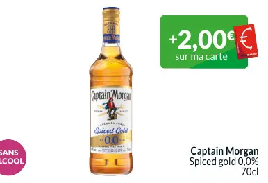 Offre: Captain Morgan Spiced gold