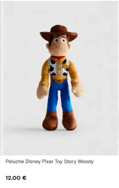 Offre: Peluche Disney Pixar Toy Story Woody