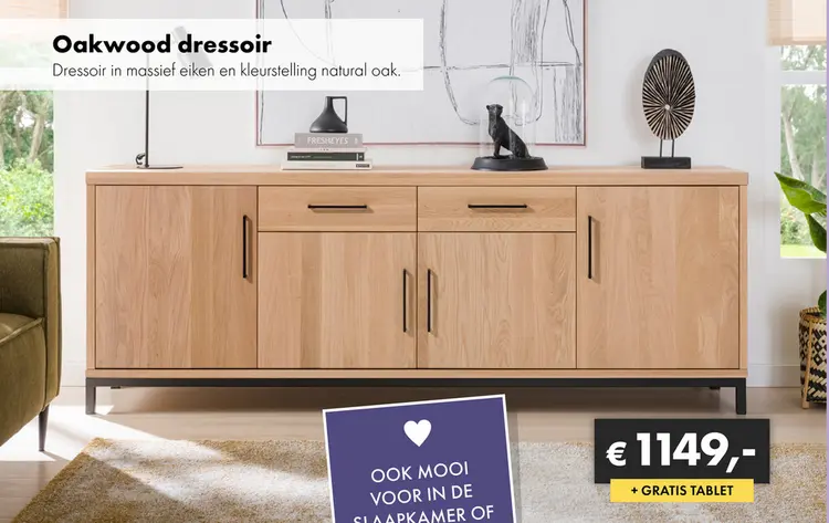 Aanbieding: Oakwood dressoir