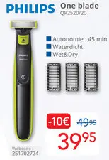 Aanbieding: PHILIPS One blade QP2520/20