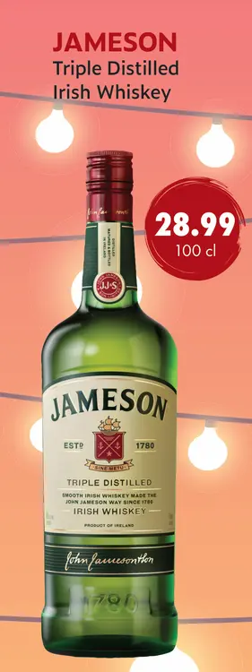 Aanbieding: Triple Distilled Irish Whiskey