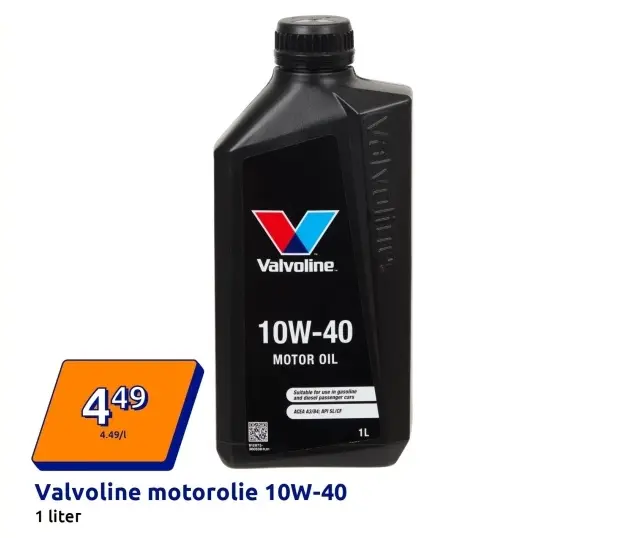 Promotie: Valvoline motorolie 10W-40