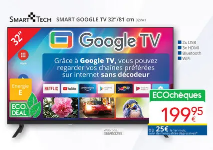 Offre: Smart Google tv