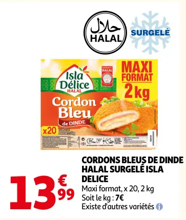 Offre: Cordons bleus de dinde