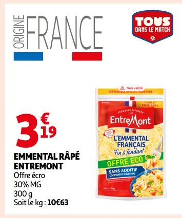 Offre: Emmental râpé
