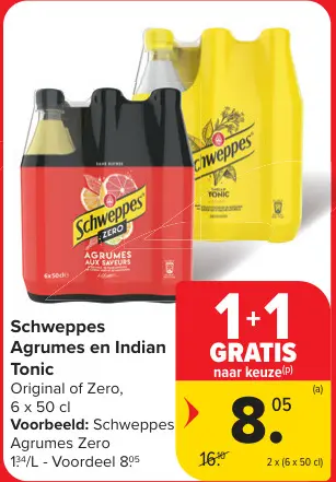 Promotie: Schweppes Agrumes en Indian Tonic