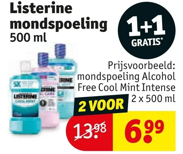 Aanbieding: Listerine mondspoeling