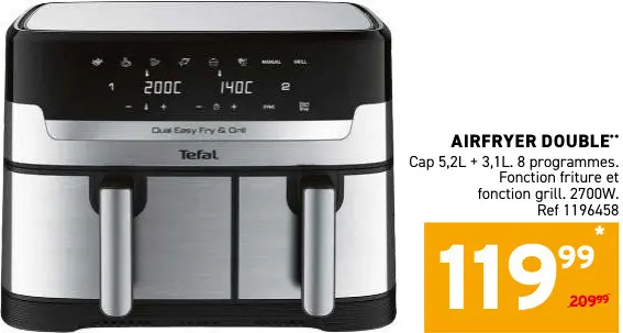 Offre: Airfryer double