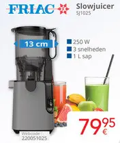 Promotie: Slowjuicer SJ1025