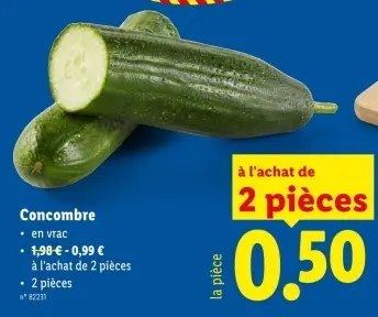 Offre: Concombre