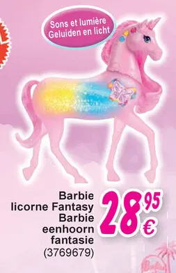 Offre: Barbie licorne Fantasy / Barbie eenhoorn fantsie