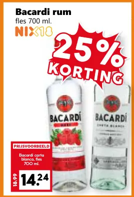 Aanbieding: Bacardi rum