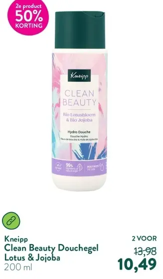 Aanbieding: Clean Beauty Douchegel Lotus & Jojoba
