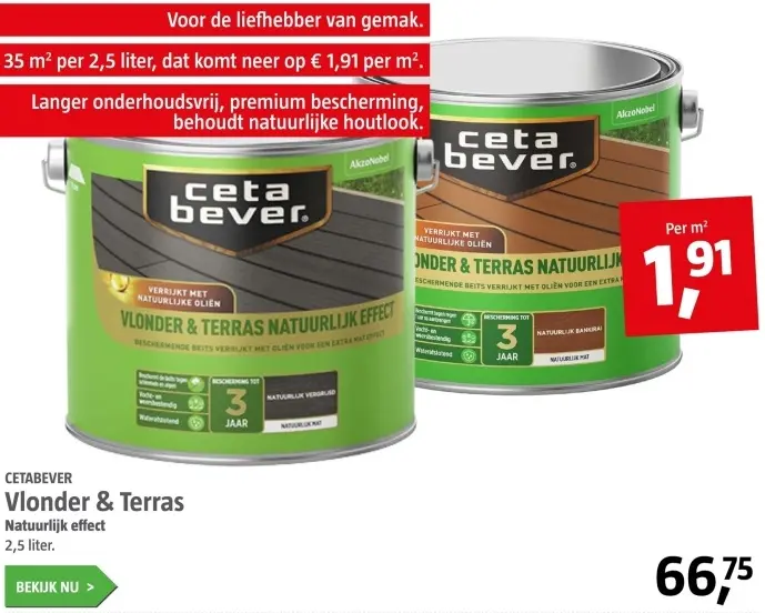 Aanbieding: Vlonder & Terras Natuurlijk effect