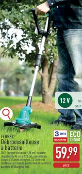 Offre: FERREX® Débroussailleuse à batterie