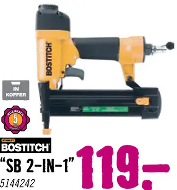 Aanbieding: BOSTITCH Tacker SB-2IN1-E